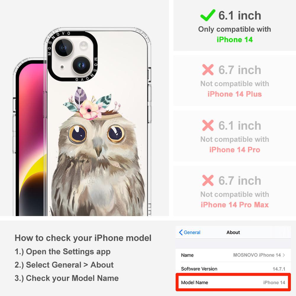 Cute Owl Phone Case - iPhone 14 Case - MOSNOVO
