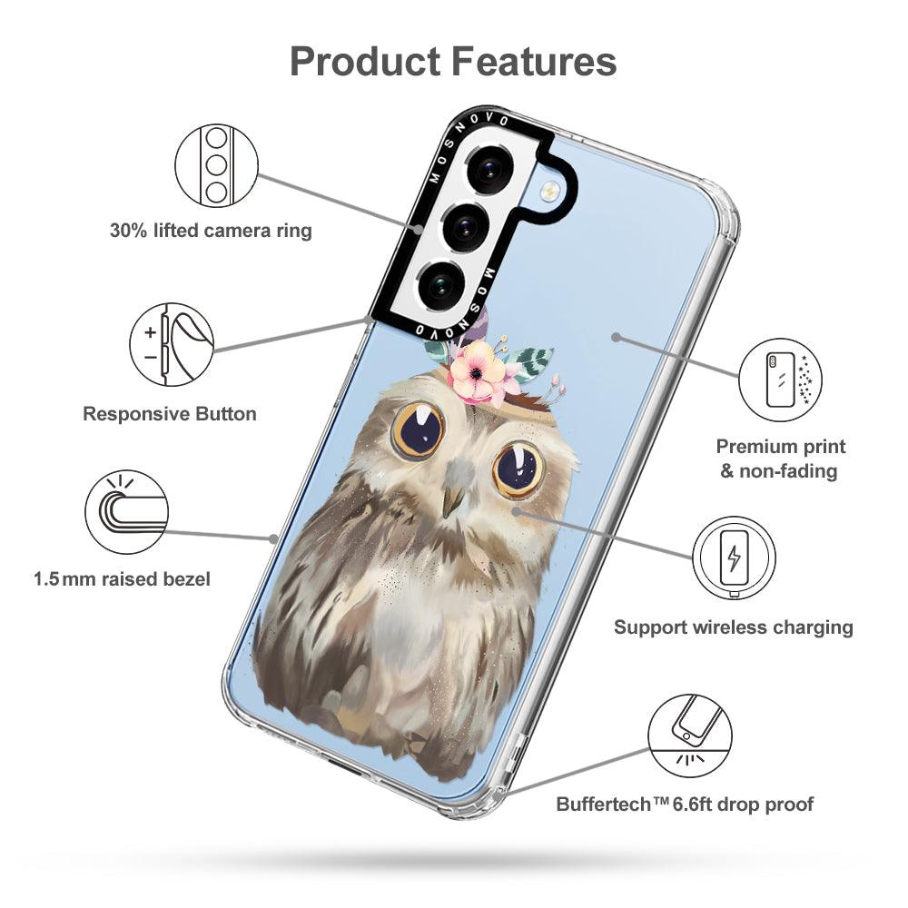 Cute Owl Phone Case - Samsung Galaxy S22 Plus Case - MOSNOVO