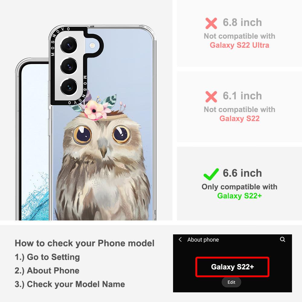 Cute Owl Phone Case - Samsung Galaxy S22 Plus Case - MOSNOVO