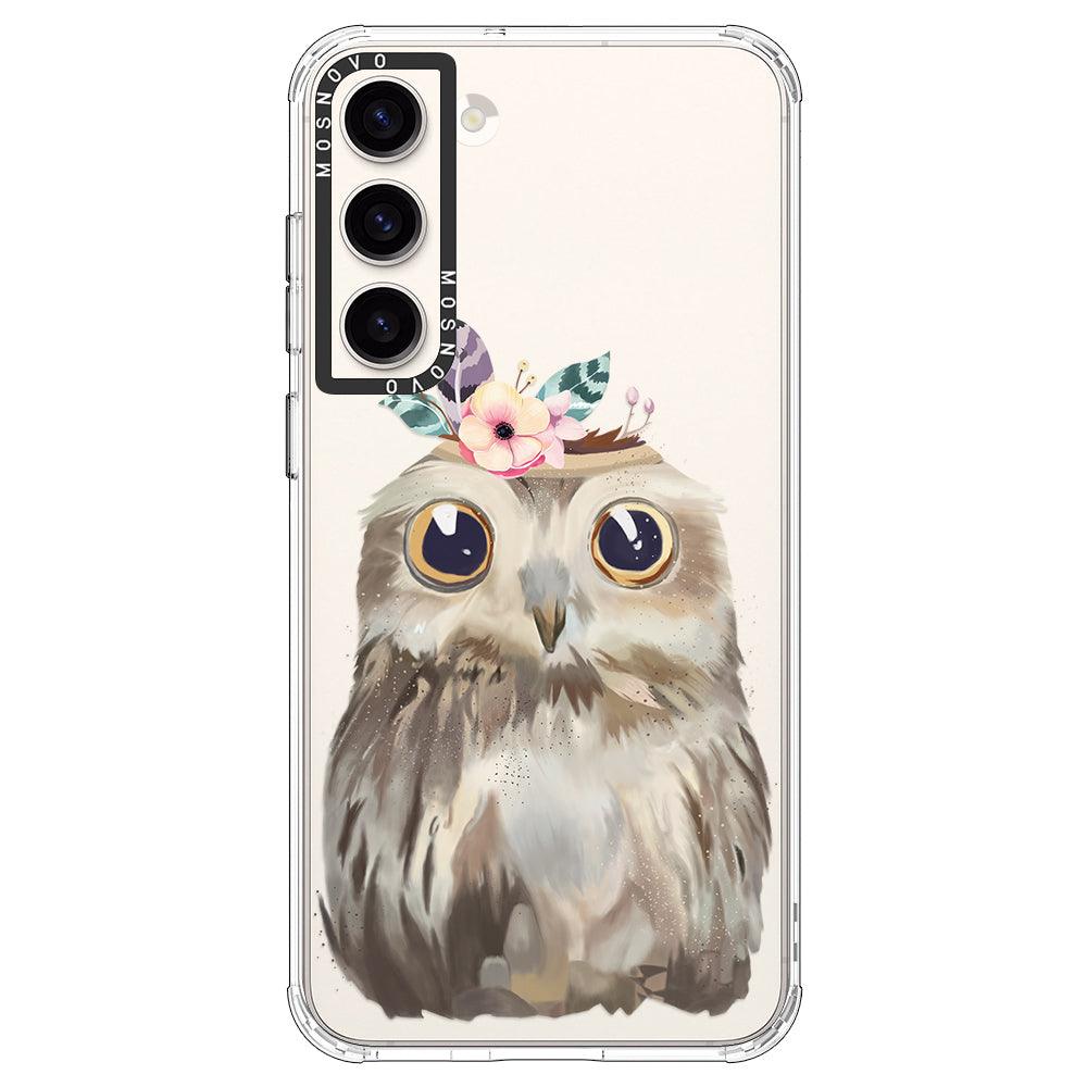 Cute Owl Phone Case - Samsung Galaxy S23 Case - MOSNOVO