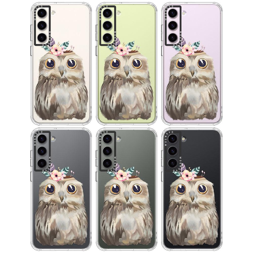 Cute Owl Phone Case - Samsung Galaxy S23 Case - MOSNOVO