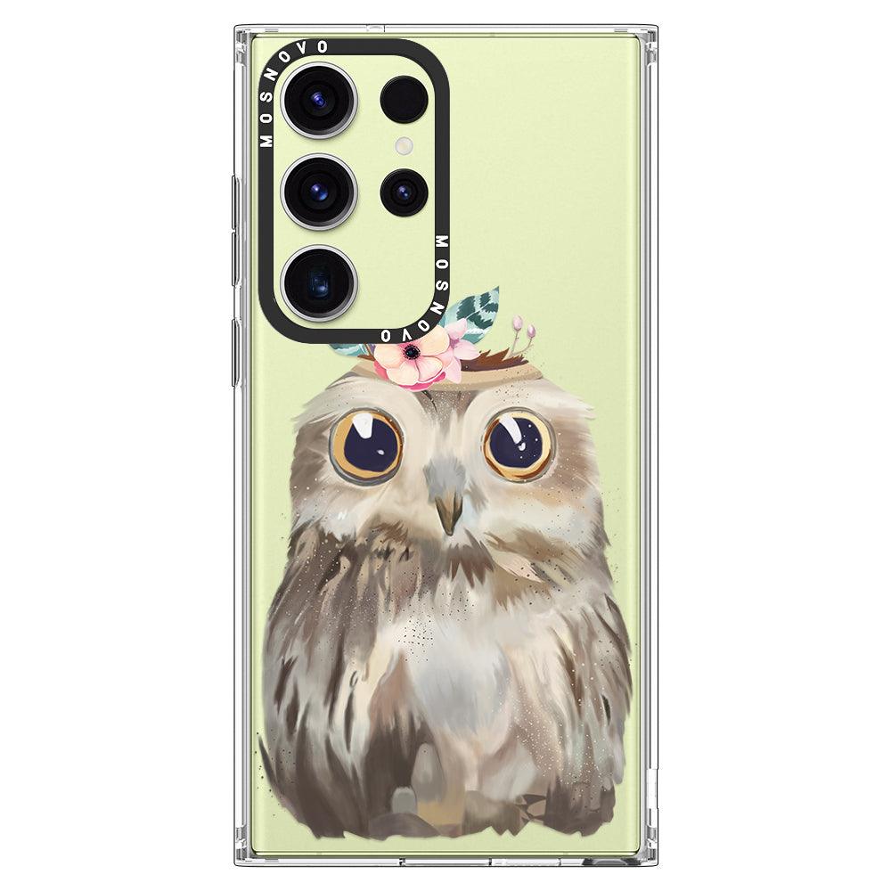 Cute Owl Phone Case - Samsung Galaxy S23 Ultra Case - MOSNOVO