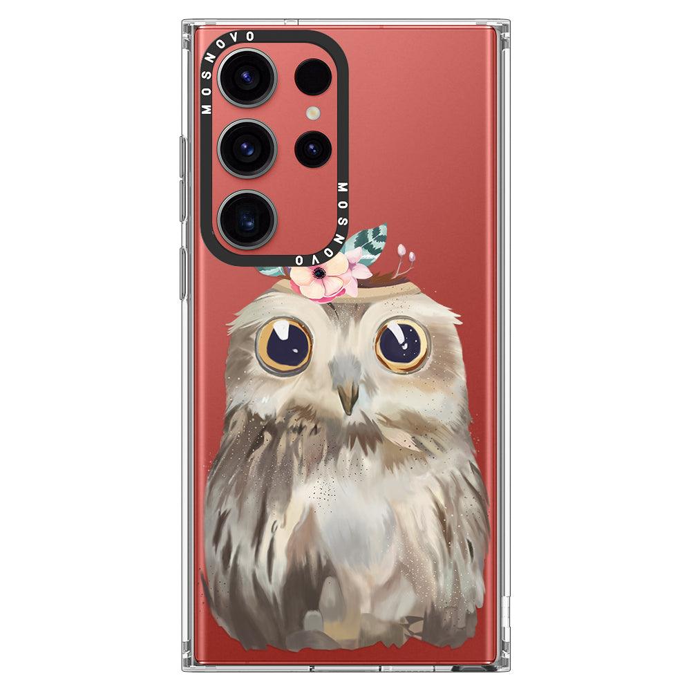 Cute Owl Phone Case - Samsung Galaxy S23 Ultra Case - MOSNOVO