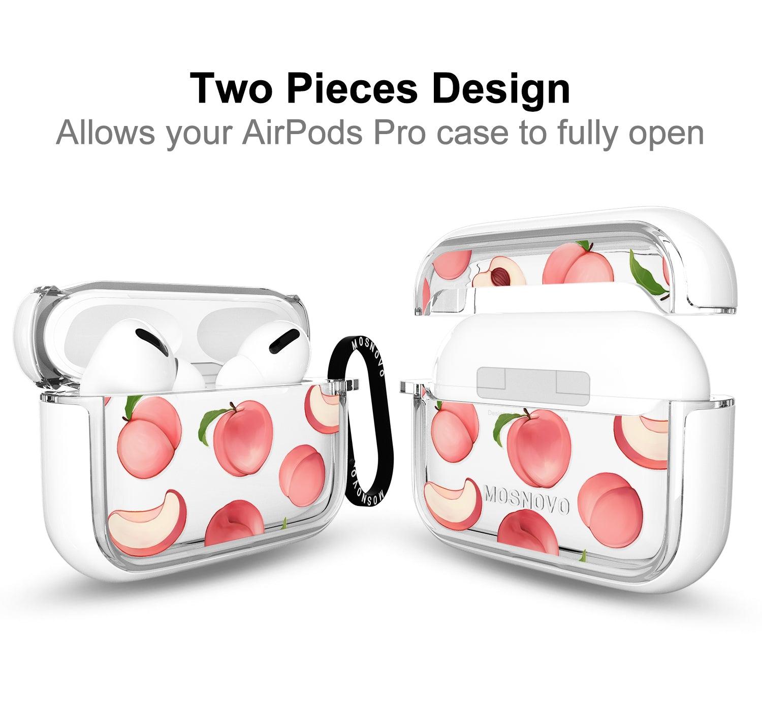 Cute Peach AirPods Pro Case - MOSNOVO