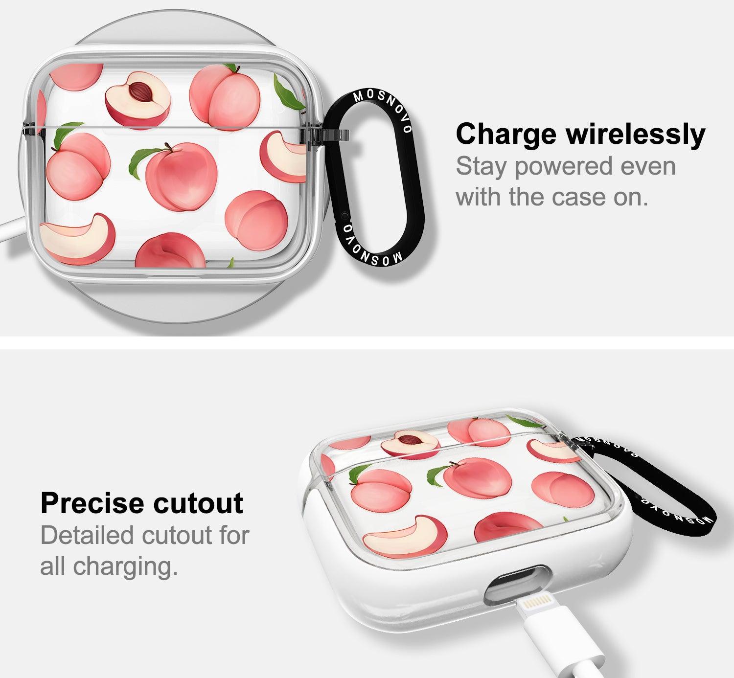 Cute Peach AirPods Pro Case - MOSNOVO