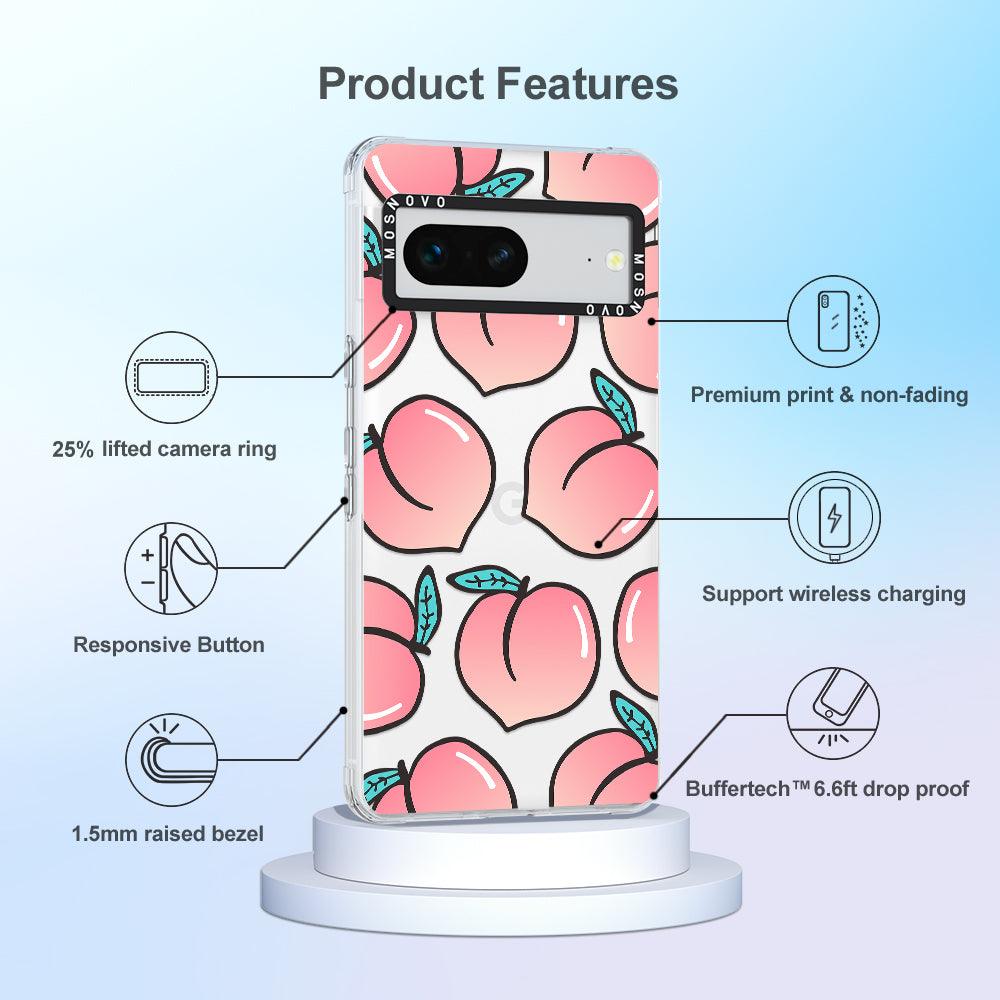 Cute Peach Phone Case - Google Pixel 7 Case - MOSNOVO