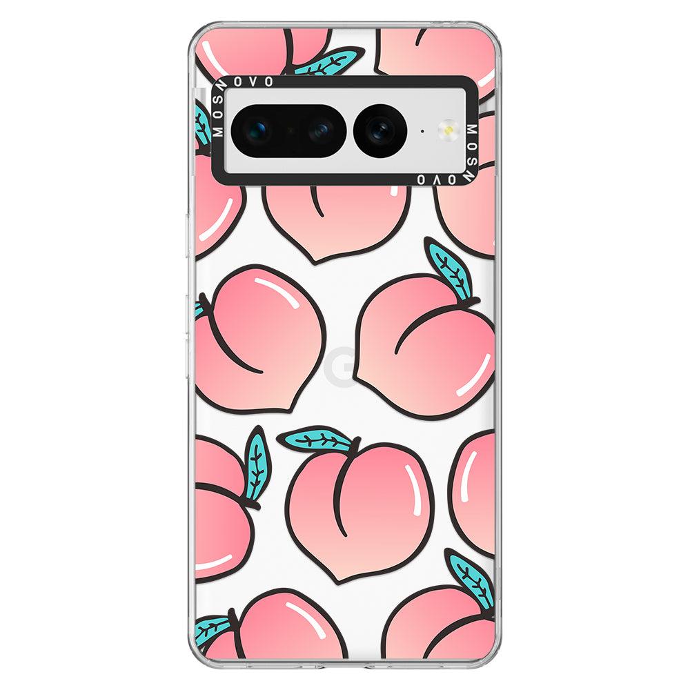 Cute Peach Phone Case - Google Pixel 7 Pro Case - MOSNOVO