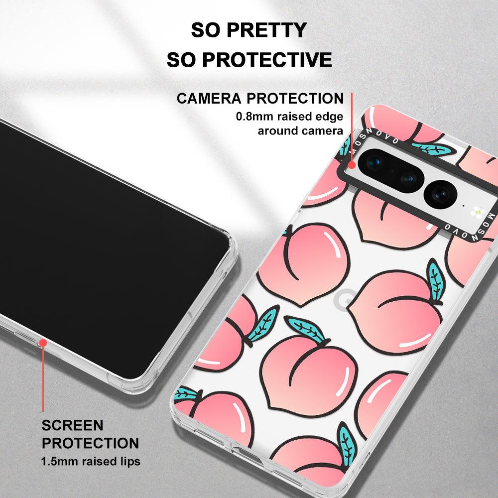 Cute Peach Phone Case - Google Pixel 7 Pro Case - MOSNOVO