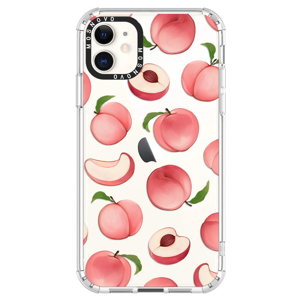 Cute Peach Phone Case - iPhone 11 Case - MOSNOVO