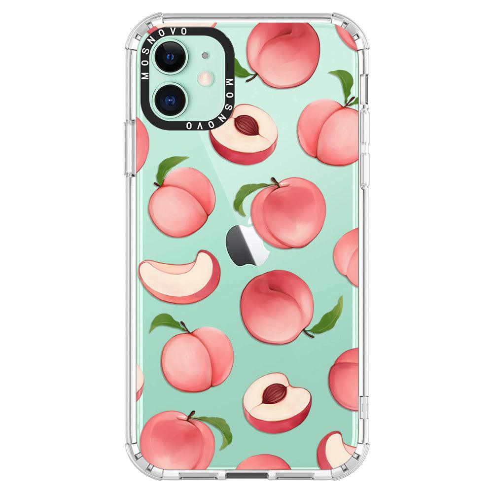 Cute Peach Phone Case - iPhone 11 Case - MOSNOVO