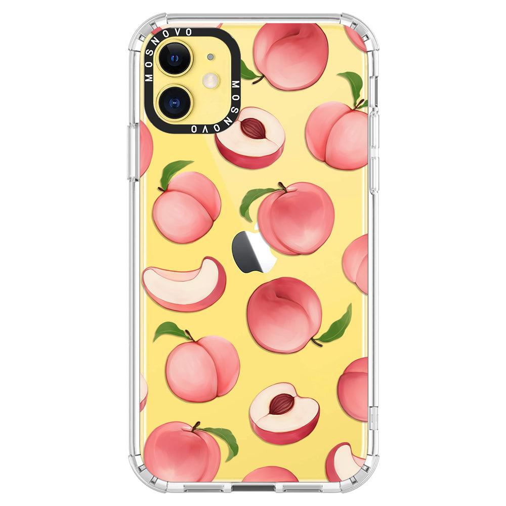 Cute Peach Phone Case - iPhone 11 Case - MOSNOVO