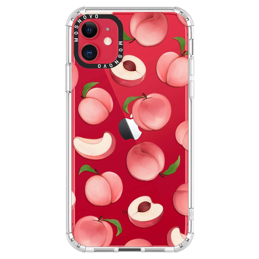 Cute Peach Phone Case - iPhone 11 Case - MOSNOVO