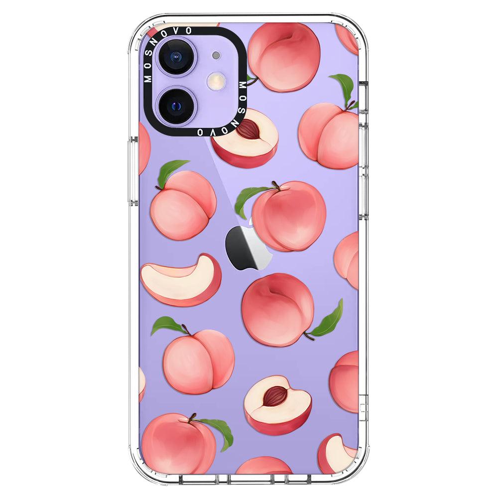 Cute Peach Phone Case - iPhone 12 Mini Case - MOSNOVO