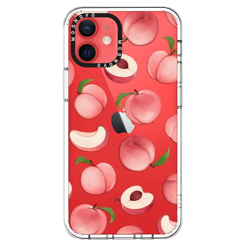 Cute Peach Phone Case - iPhone 12 Mini Case - MOSNOVO