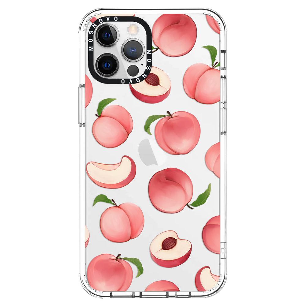 Cute Peach Phone Case - iPhone 12 Pro Max Case - MOSNOVO