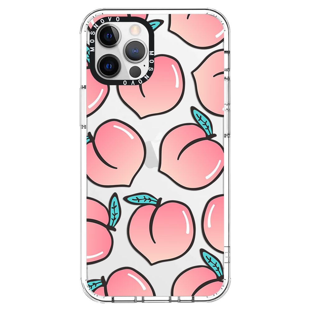 Cute Peach Phone Case - iPhone 12 Pro Max Case - MOSNOVO