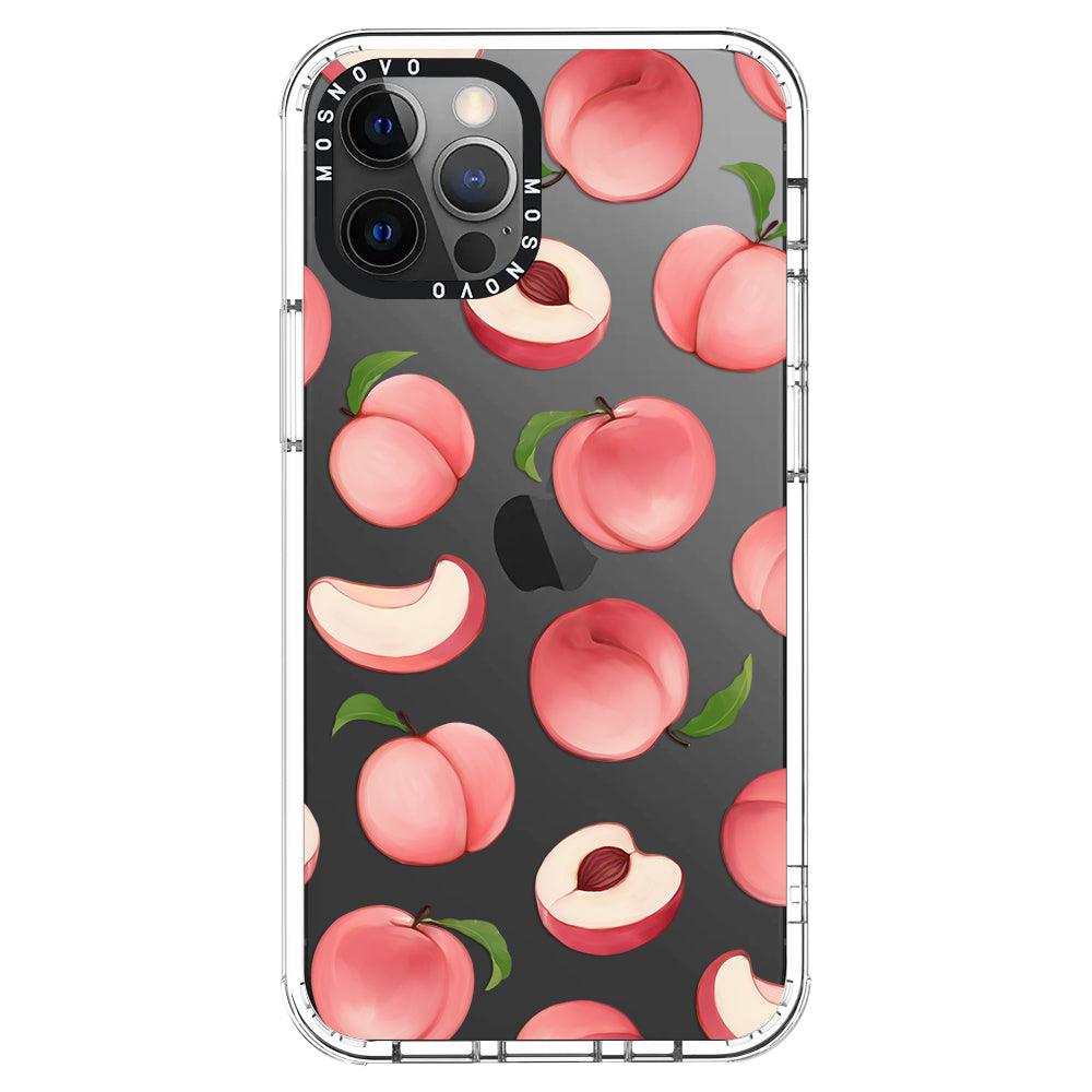 Cute Peach Phone Case - iPhone 12 Pro Max Case - MOSNOVO