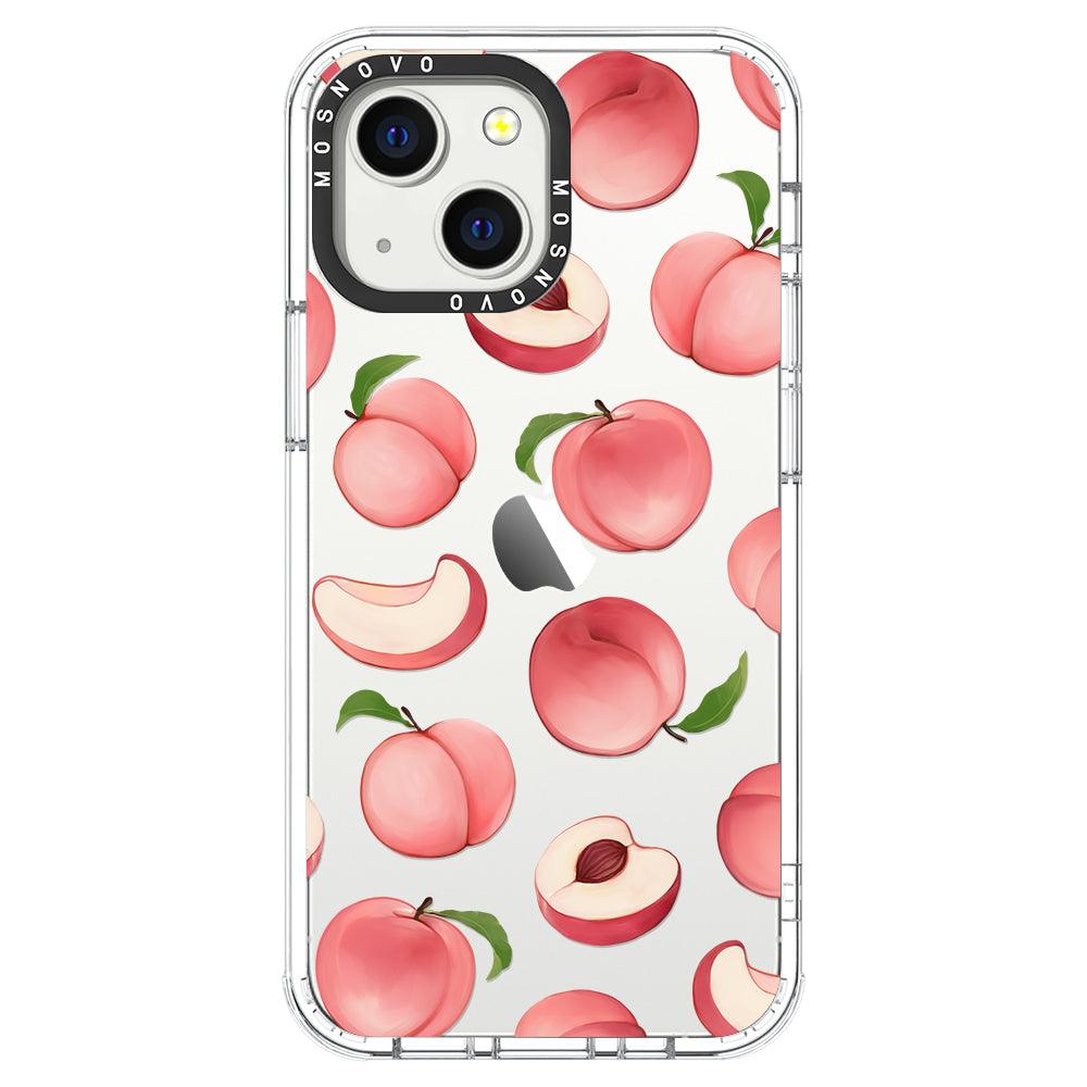 Cute Peach Phone Case - iPhone 13 Mini Case - MOSNOVO