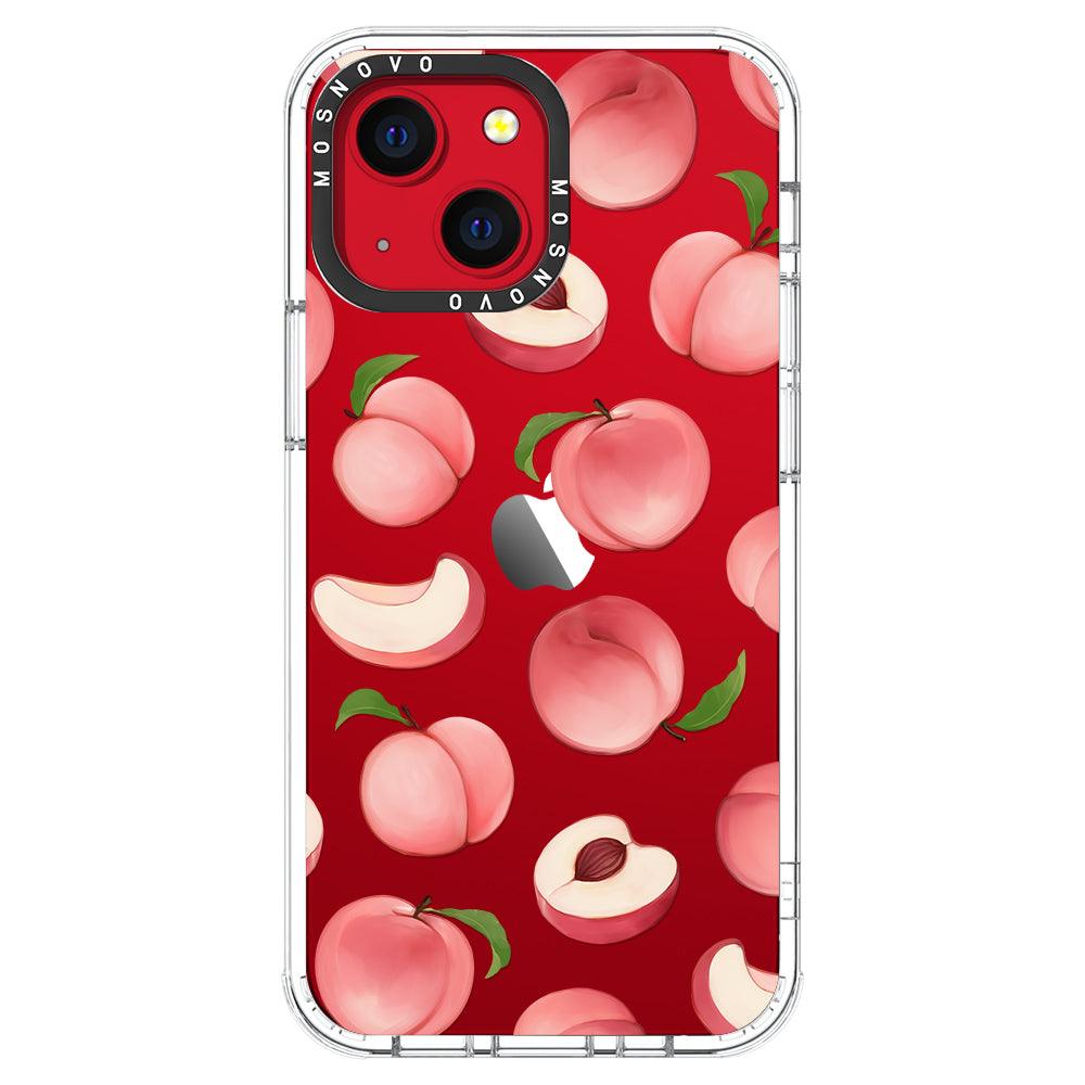 Cute Peach Phone Case - iPhone 13 Mini Case - MOSNOVO