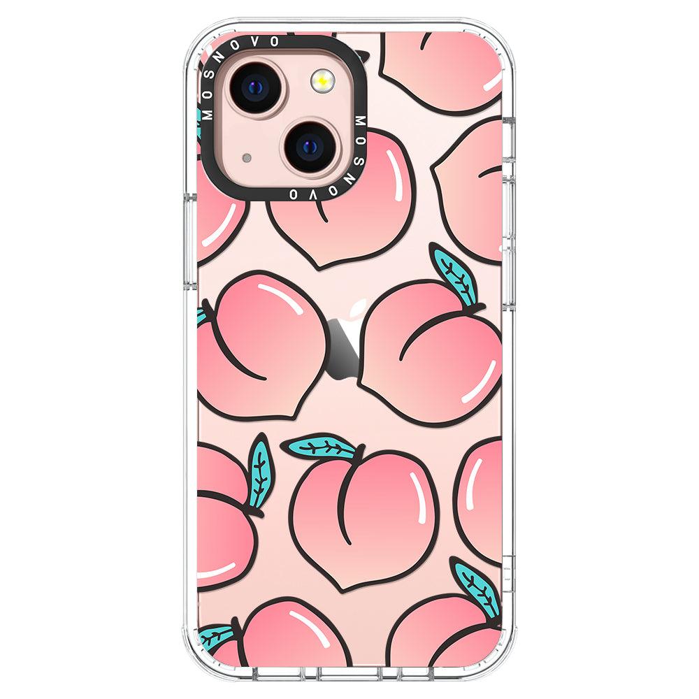 Cute Peach Phone Case - iPhone 13 Mini Case - MOSNOVO