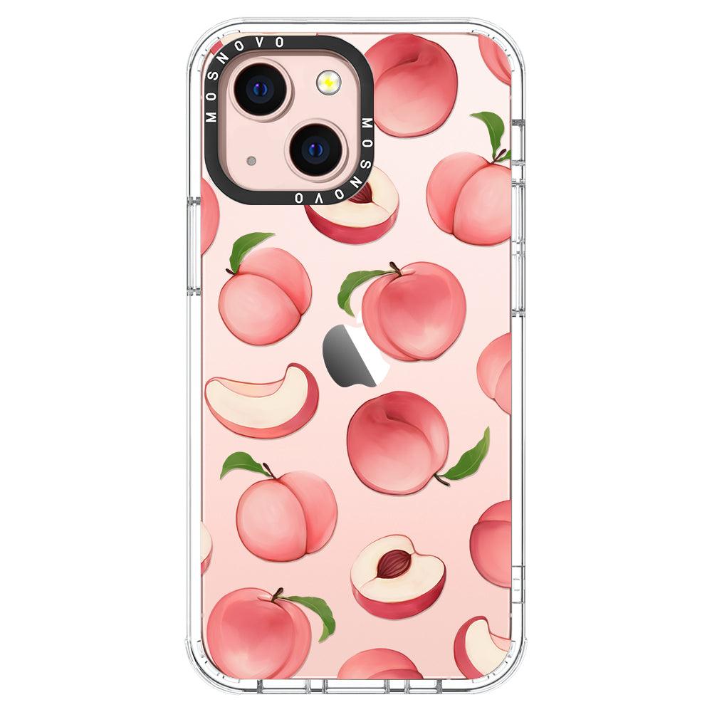 Cute Peach Phone Case - iPhone 13 Mini Case - MOSNOVO