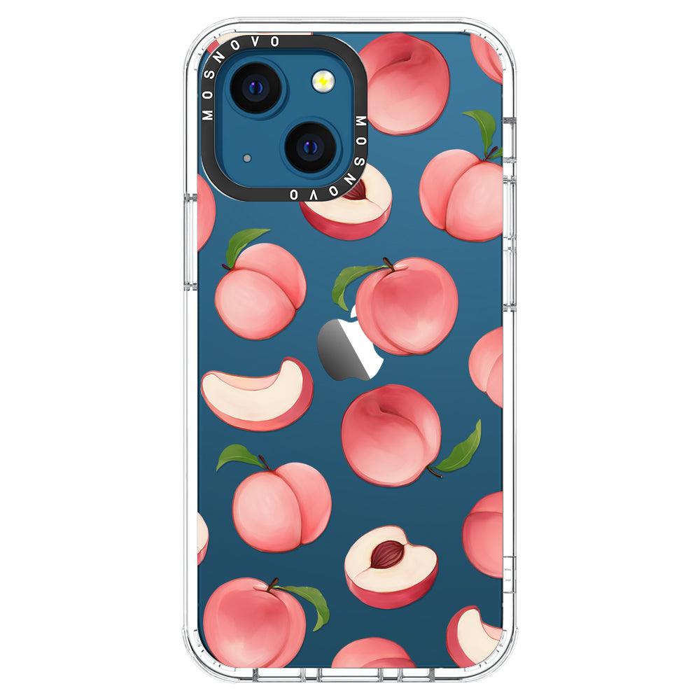 Cute Peach Phone Case - iPhone 13 Mini Case - MOSNOVO