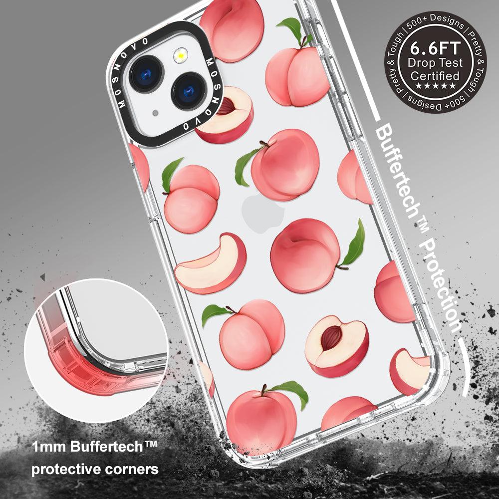 Cute Peach Phone Case - iPhone 13 Mini Case - MOSNOVO