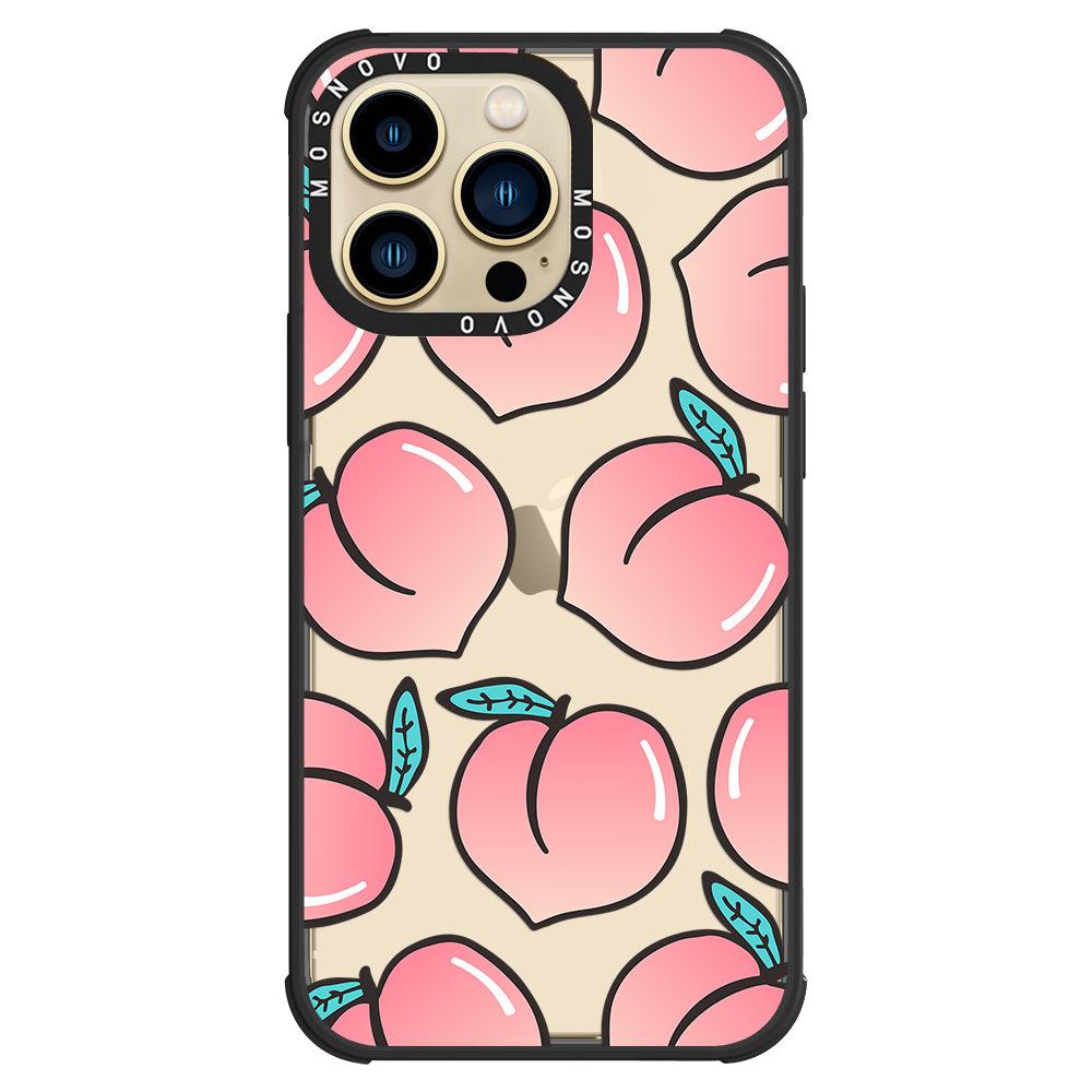 Cute Peach Phone Case - iPhone 13 Pro Case - MOSNOVO