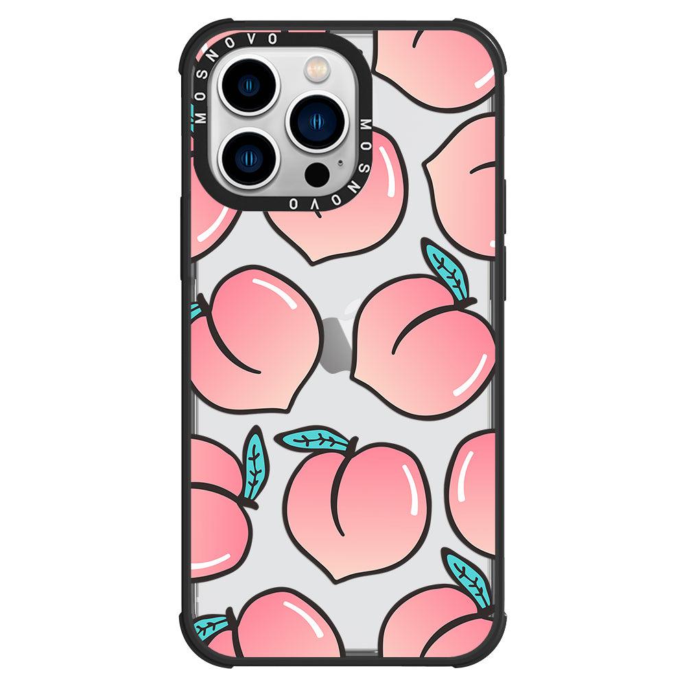 Cute Peach Phone Case - iPhone 13 Pro Case - MOSNOVO