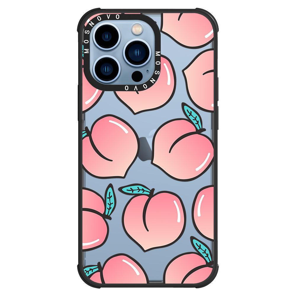 Cute Peach Phone Case - iPhone 13 Pro Case - MOSNOVO