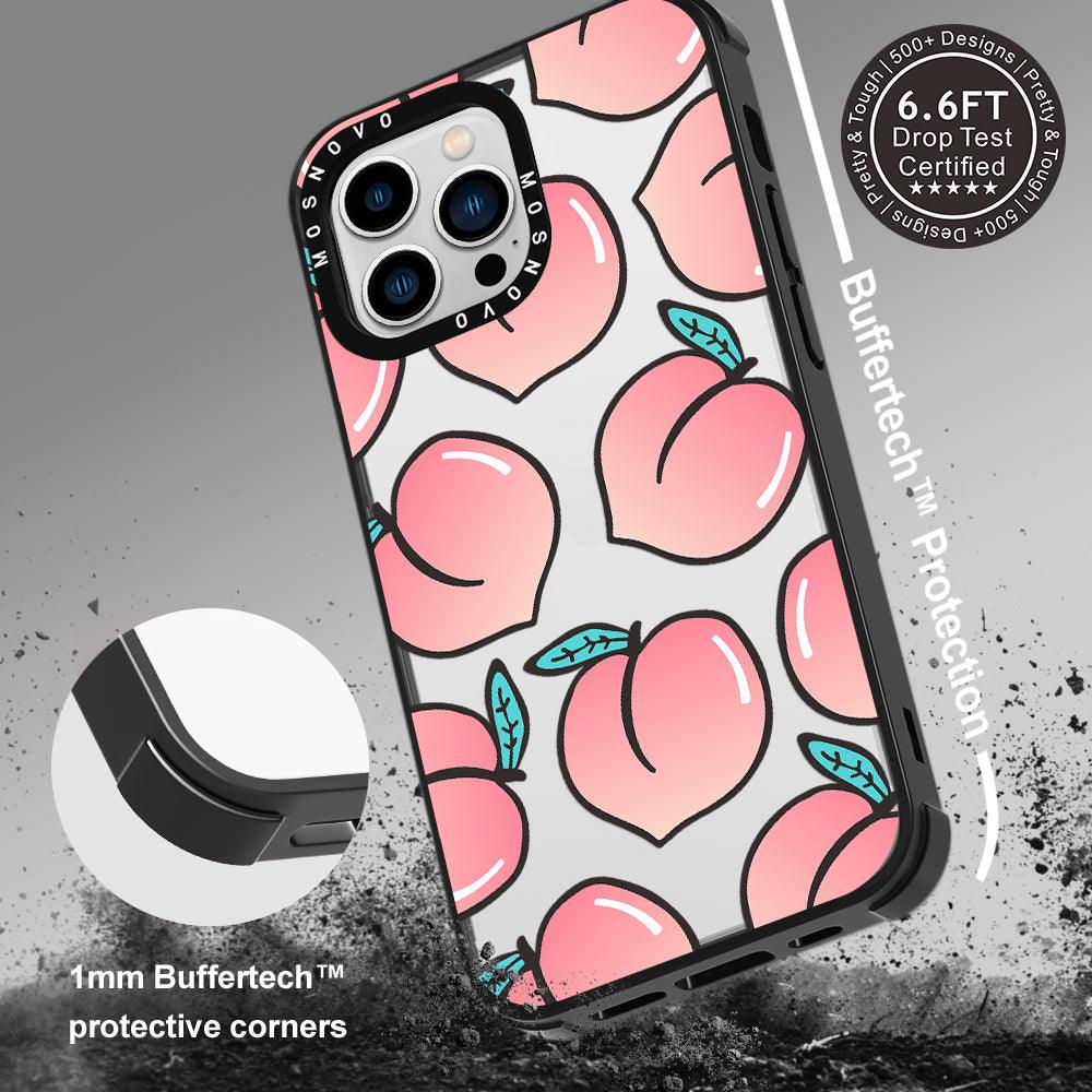 Cute Peach Phone Case - iPhone 13 Pro Case - MOSNOVO