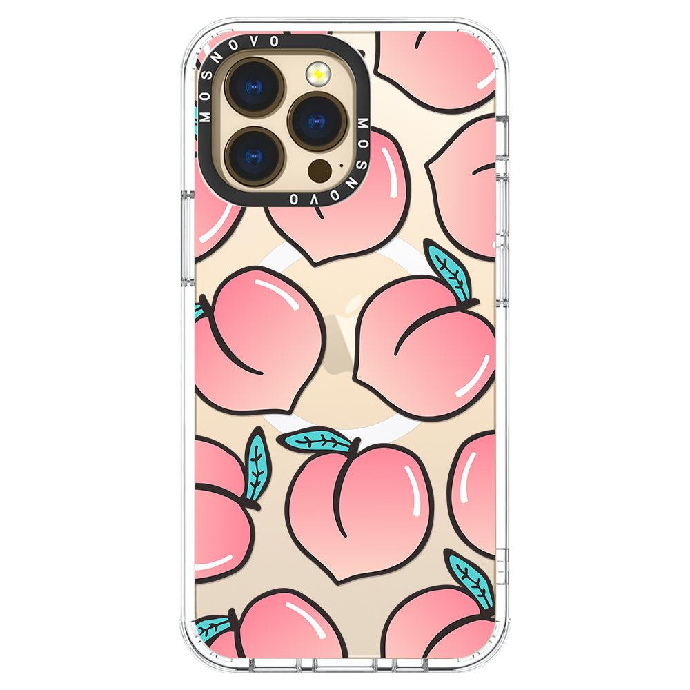 Cute Peach Phone Case - iPhone 13 Pro Case - MOSNOVO