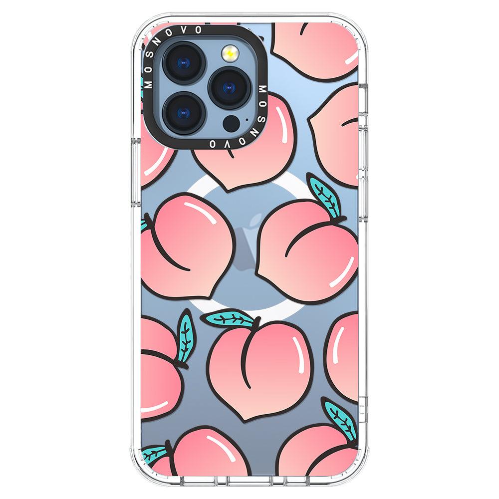 Cute Peach Phone Case - iPhone 13 Pro Case - MOSNOVO