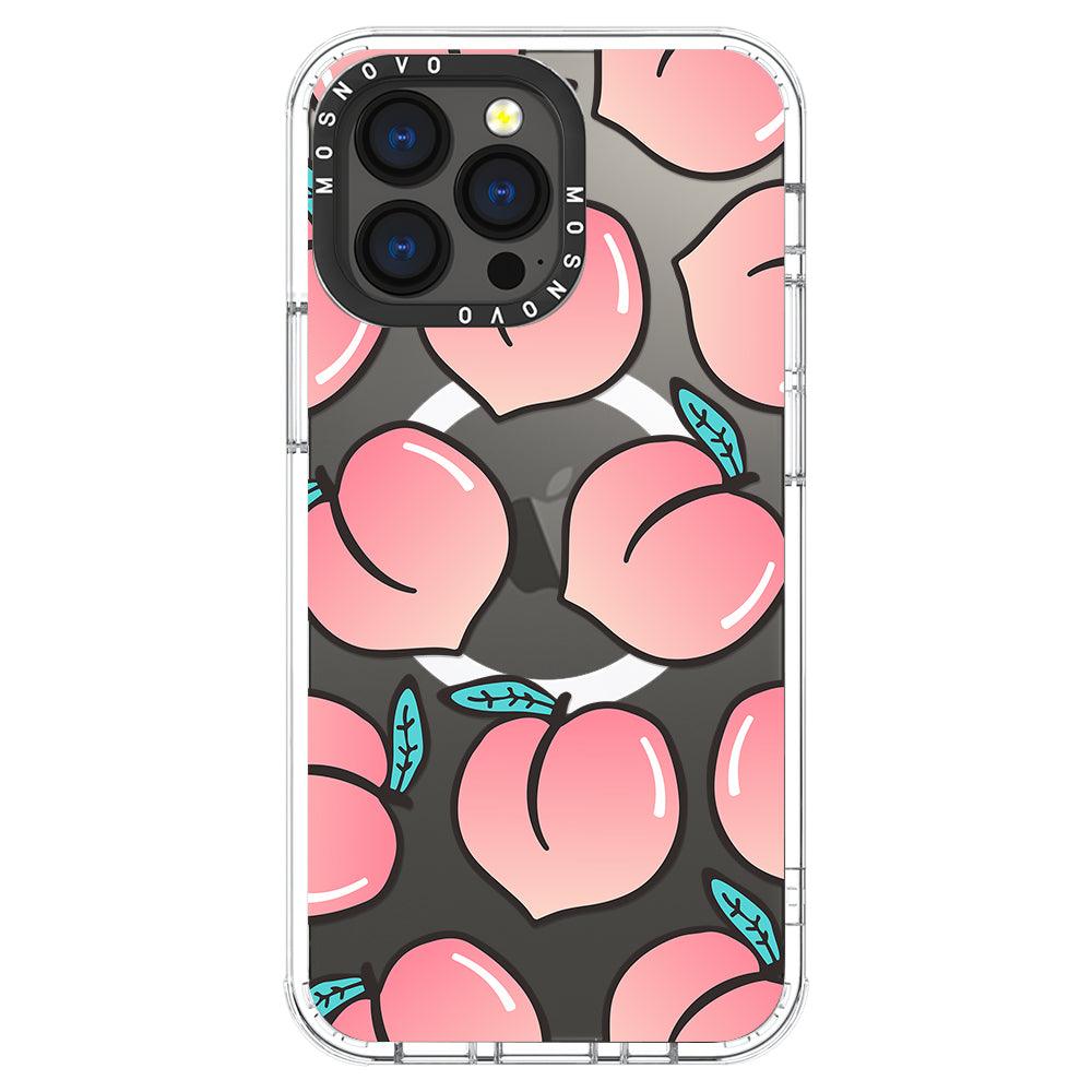 Cute Peach Phone Case - iPhone 13 Pro Case - MOSNOVO