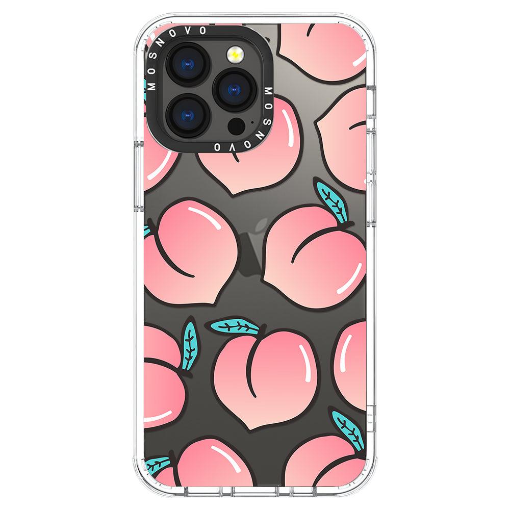 Cute Peach Phone Case - iPhone 13 Pro Case - MOSNOVO