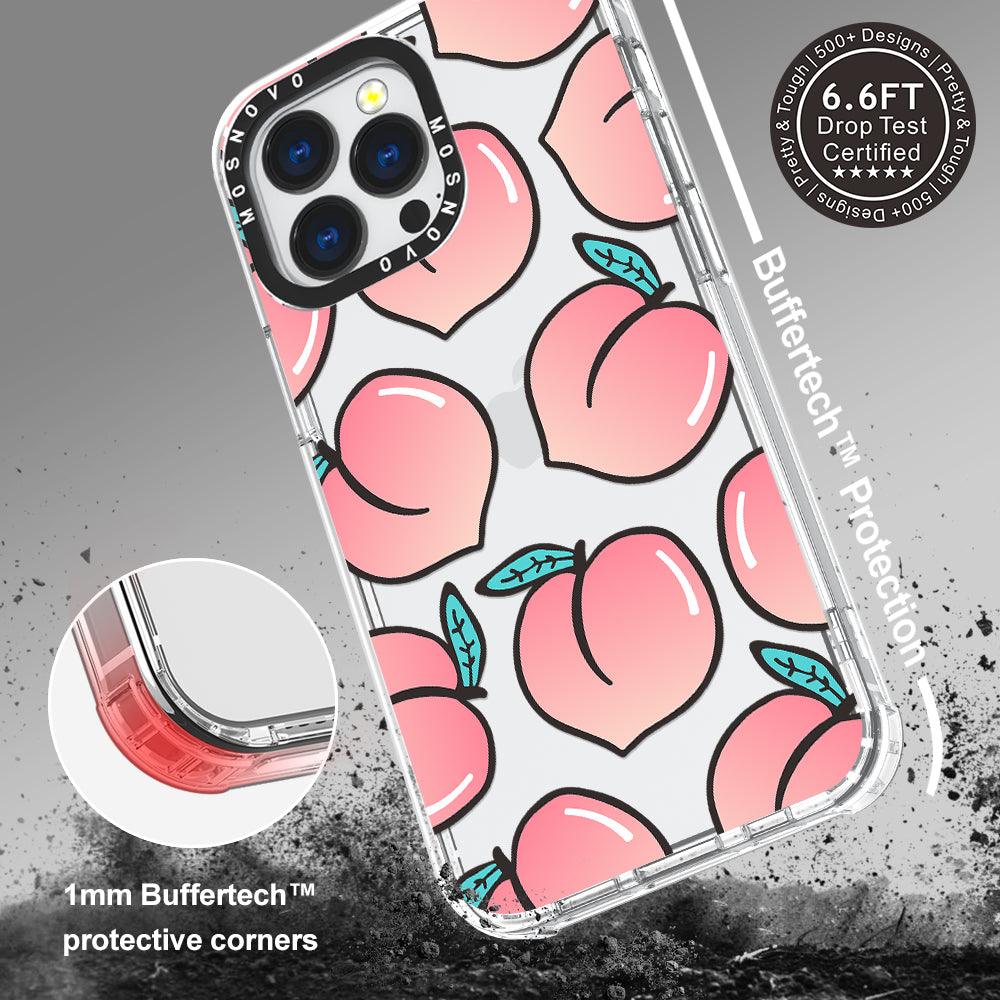 Cute Peach Phone Case - iPhone 13 Pro Case - MOSNOVO