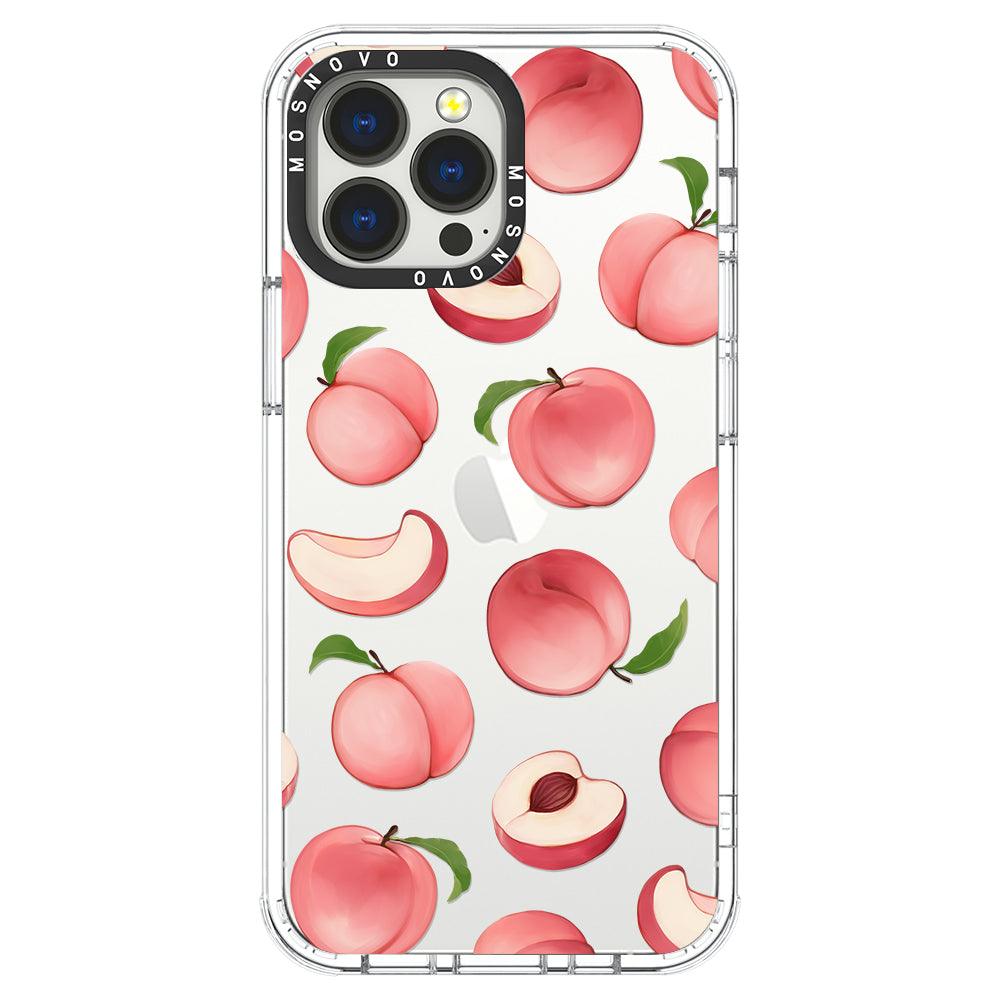 Cute Peach Phone Case - iPhone 13 Pro Max Case - MOSNOVO