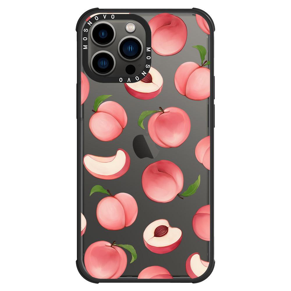 Cute Peach Phone Case - iPhone 13 Pro Max Case - MOSNOVO