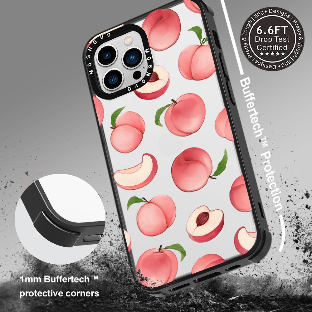 Cute Peach Phone Case - iPhone 13 Pro Max Case - MOSNOVO