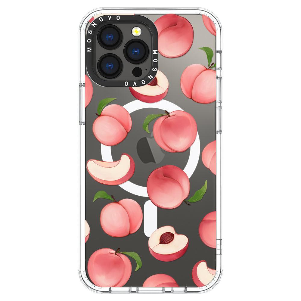 Cute Peach Phone Case - iPhone 13 Pro Max Case - MOSNOVO