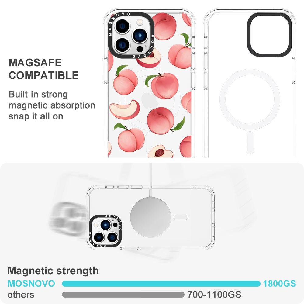 Cute Peach Phone Case - iPhone 13 Pro Max Case - MOSNOVO