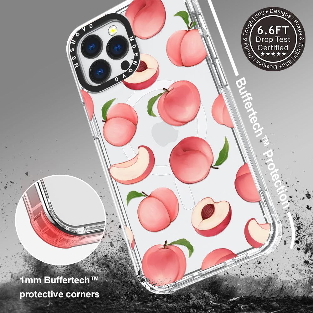 Cute Peach Phone Case - iPhone 13 Pro Max Case - MOSNOVO