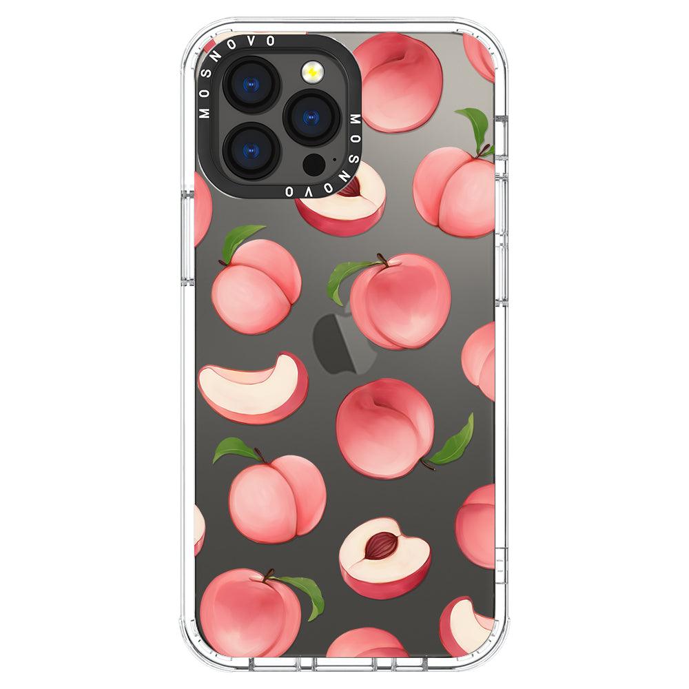 Cute Peach Phone Case - iPhone 13 Pro Max Case - MOSNOVO