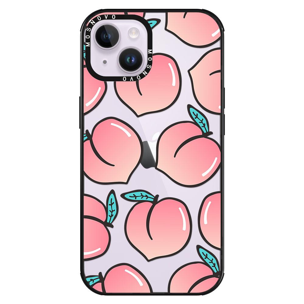 Cute Peach Phone Case - iPhone 14 Plus Case - MOSNOVO