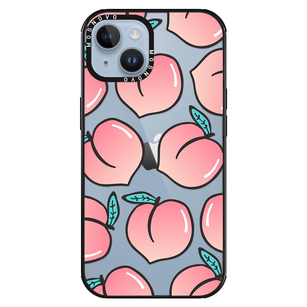 Cute Peach Phone Case - iPhone 14 Plus Case - MOSNOVO