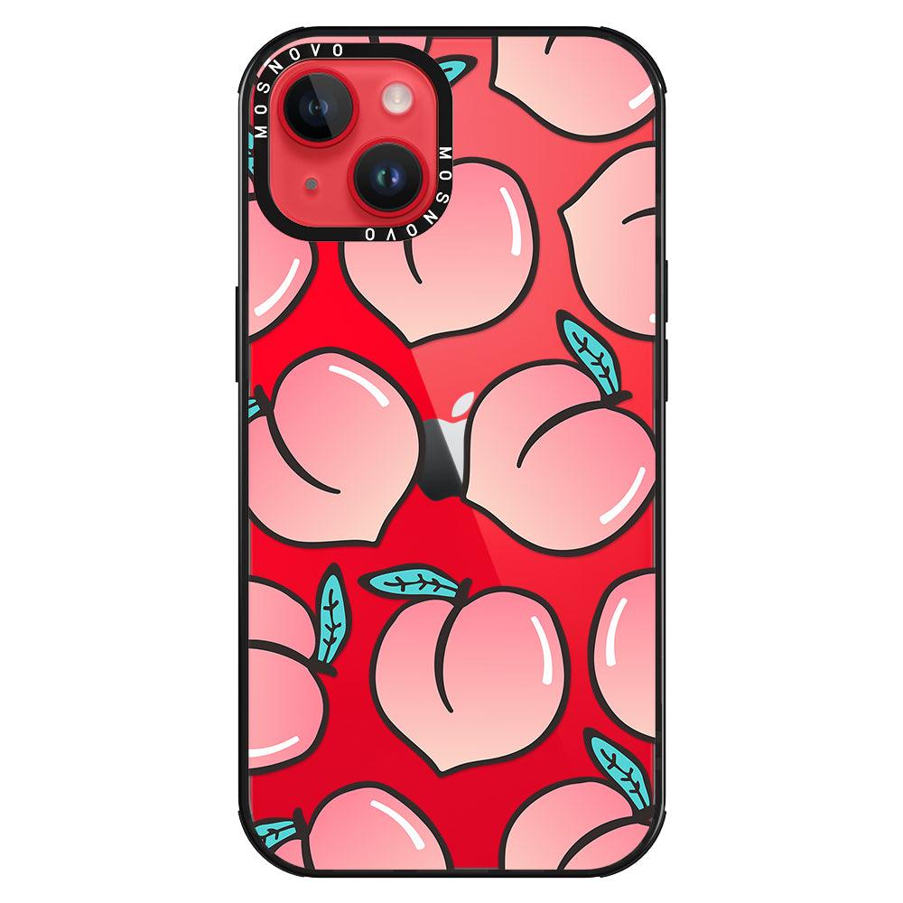 Cute Peach Phone Case - iPhone 14 Plus Case - MOSNOVO