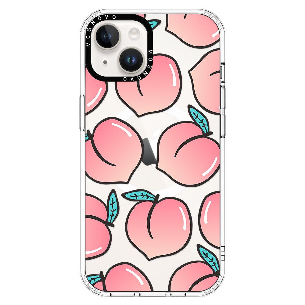 Cute Peach Phone Case - iPhone 14 Plus Case - MOSNOVO