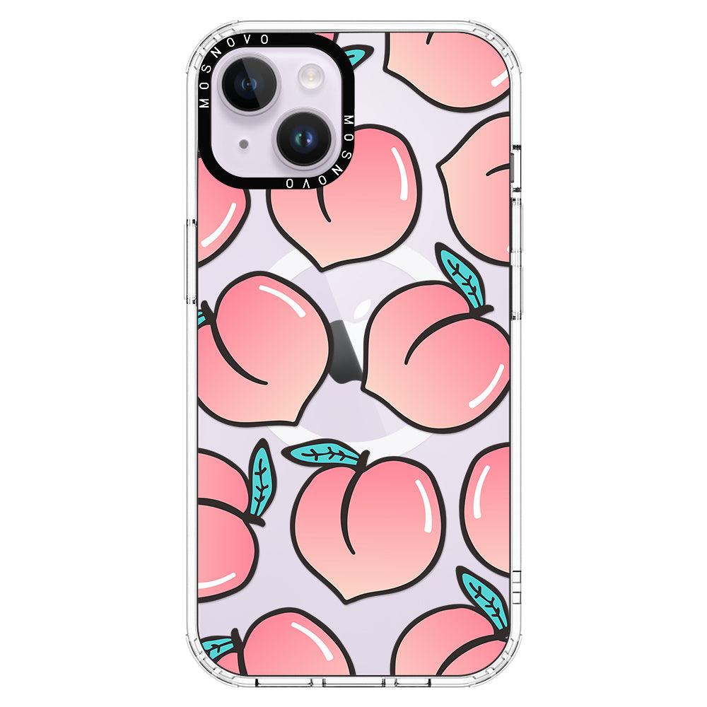 Cute Peach Phone Case - iPhone 14 Plus Case - MOSNOVO