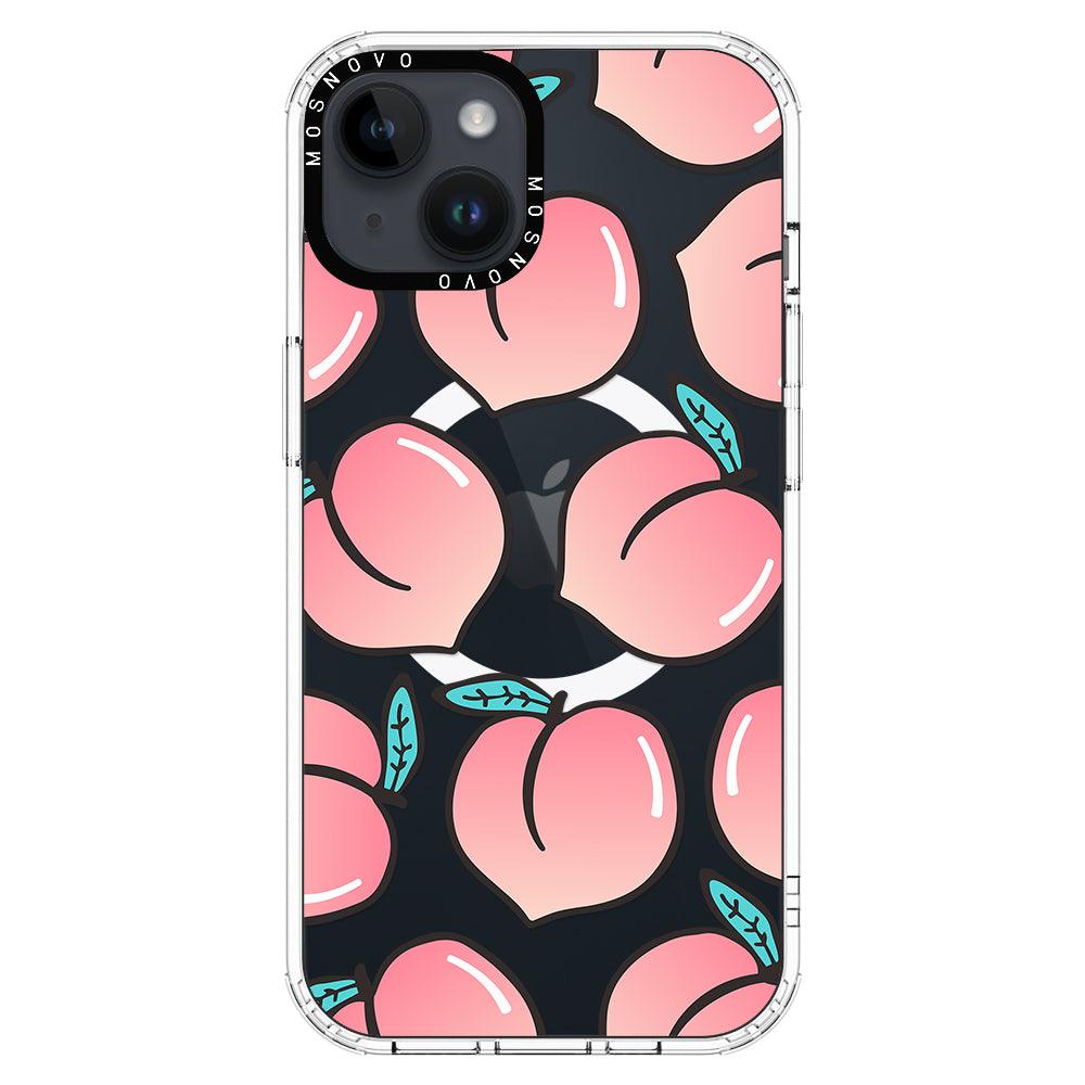 Cute Peach Phone Case - iPhone 14 Plus Case - MOSNOVO