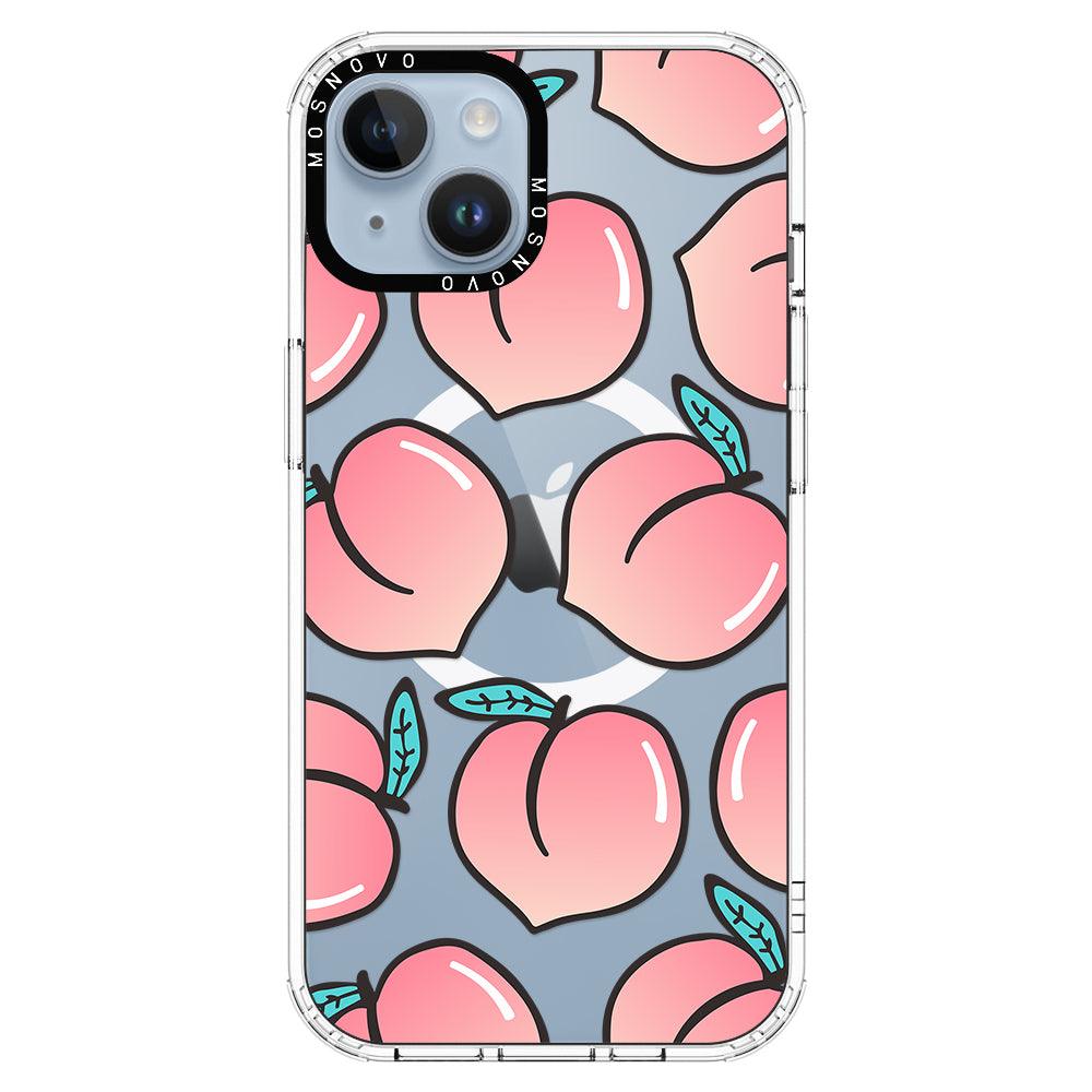 Cute Peach Phone Case - iPhone 14 Plus Case - MOSNOVO